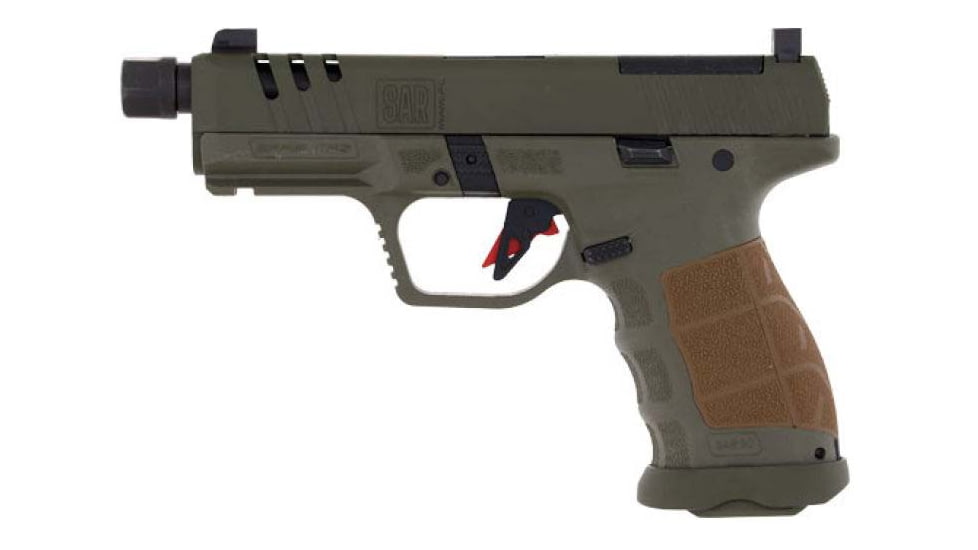 SAR USA Sar9 Compact Socom Semi Auto Pistol, 9mm Luger, 4.7 in Barrel