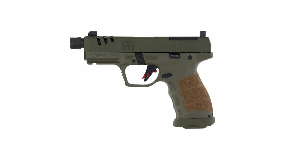 SAR USA Sar9 Compact Socom Semi Auto Pistol, 9mm Luger, 4.7 in Barrel
