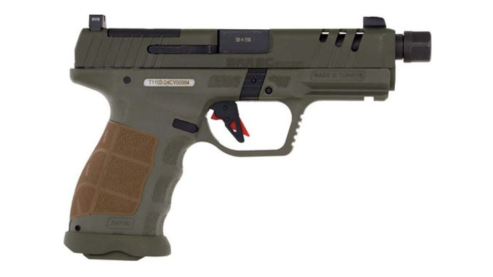 SAR USA Sar9 Compact Socom Semi Auto Pistol, 9mm Luger, 4.7 in Barrel