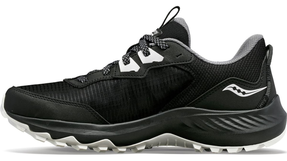 Saucony Aura TR Wide Trail Shoes - Womens, Black/Fog, 5.5, Medium, S10863-05-001-M-5.5