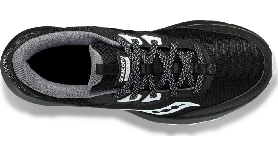 Saucony Aura TR Wide Trail Shoes - Womens, Black/Fog, 5.5, Medium, S10863-05-001-M-5.5