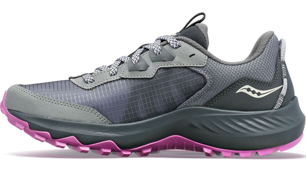 Saucony Aura TR Wide Trail Shoes - Womens, Fossil/Grape, 7.5, Medium, S10863-12-020-M-7.5