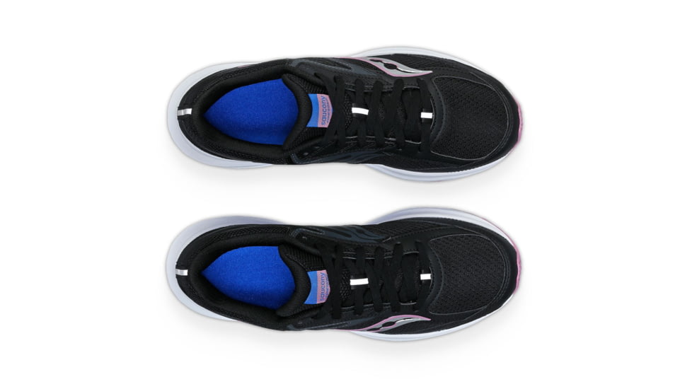 Saucony Cohesion 17 Shoes - Womens, Black/Orchid, 10, Wide, S10944-100-001-W-10