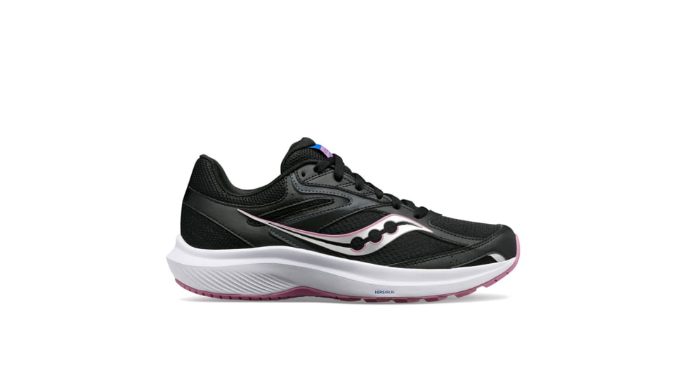 Saucony Cohesion 17 Shoes - Womens, Black/Orchid, 10, Wide, S10944-100-001-W-10