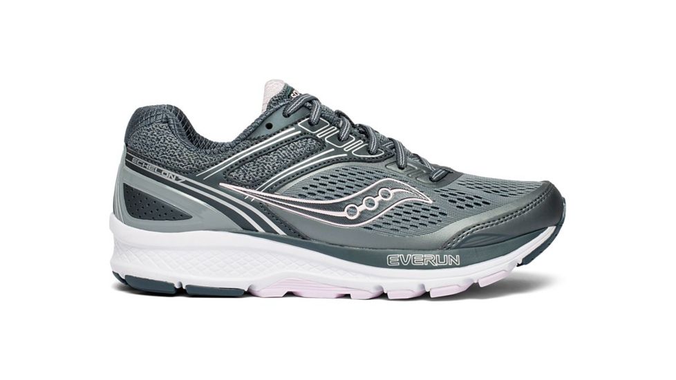Saucony Echelon 7 - Women's, Slate/Pink, Wide, 9.5, S10469-1-Wide-9.5