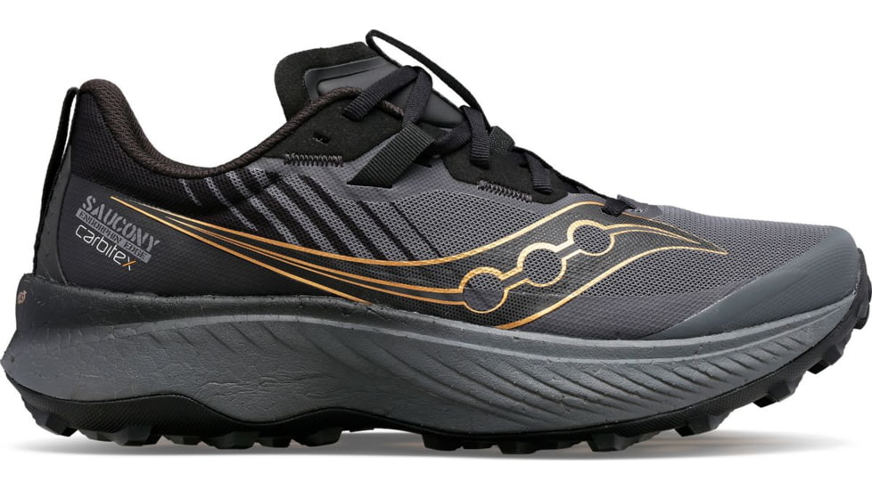 Saucony Endorphin Edge Trail Shoes - Mens, Black/Goldstk, 13, Medium, S20773-10-001-M-130