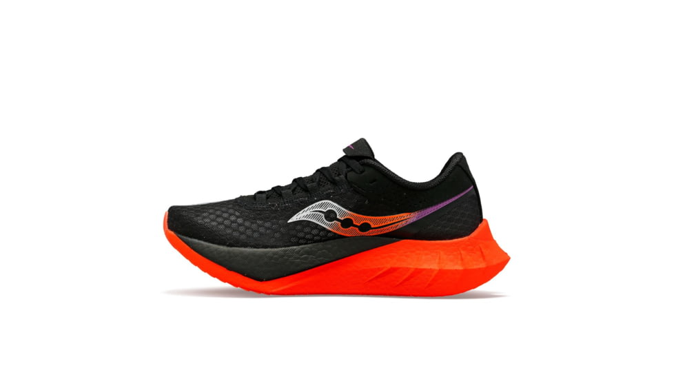 Saucony Endorphin Pro 4 Shoes - Womens, Black/Vizired, 6.5, Medium, S10939-127-001-M-6.5