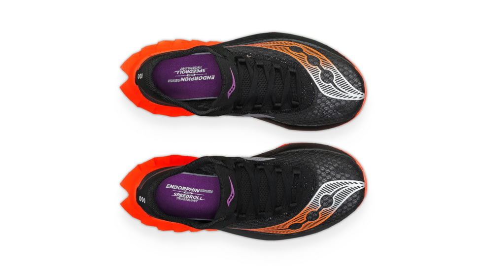 Saucony Endorphin Pro 4 Shoes - Womens, Black/Vizired, 6.5, Medium, S10939-127-001-M-6.5