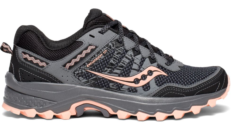 Saucony Excursion Tr12 Trail Running Shoes - Womens, Grey/Peach, 7 US, S10451-2-7 US