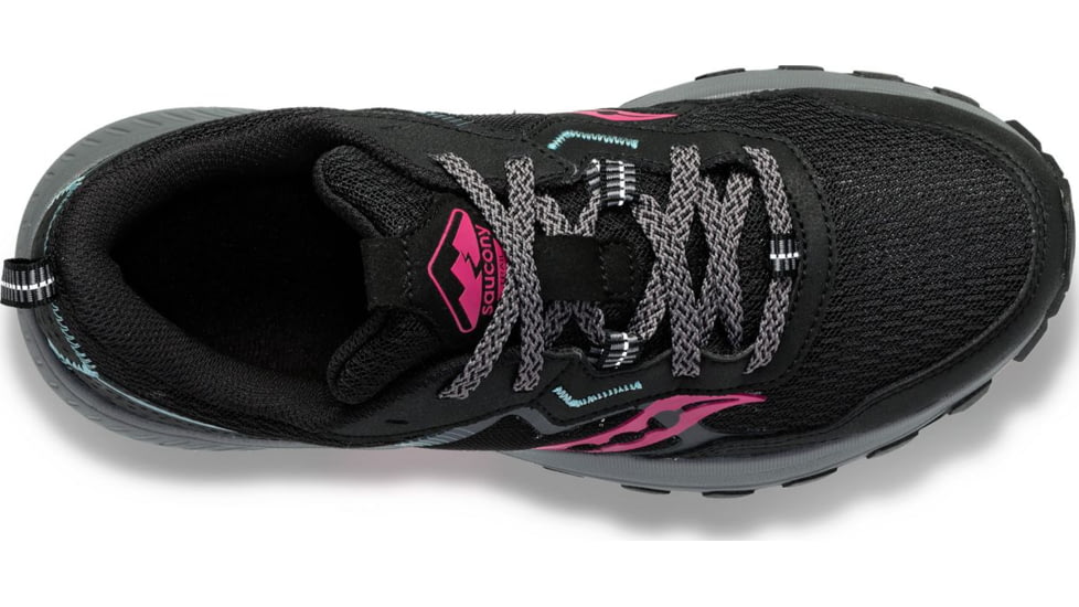 Saucony Excursion TR16 Trail Shoes - Womens, Black/Fuchia, 5.5, Wide, S10745-10-001-W-55