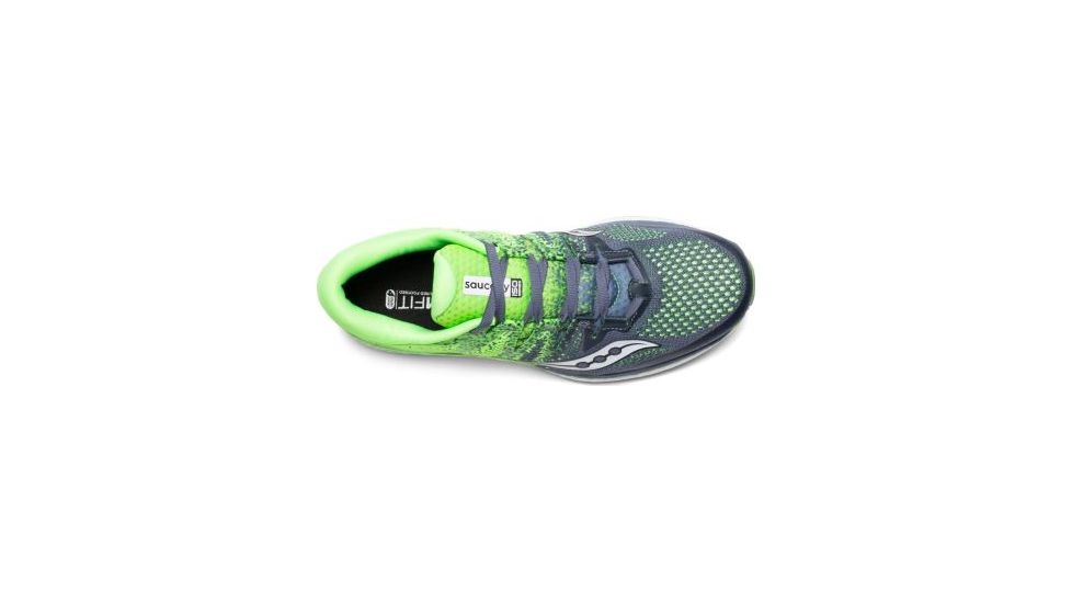 Saucony Freedom ISO 2 Road Running Shoes - Mens, Grey/Slime, Medium, 9, S20440-4-9