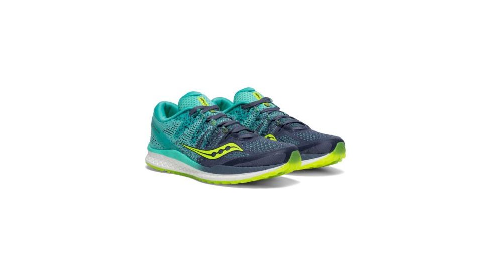Saucony Freedom Iso 2 Road Running Shoes - Womens, Grey/Teal, Medium, 7, S10440-4-7