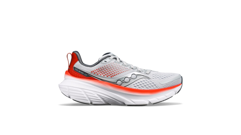 Saucony Guide 17 Shoes - Womens, Cloud/Cayenne, 10, Medium, S10936-212-020-M-10