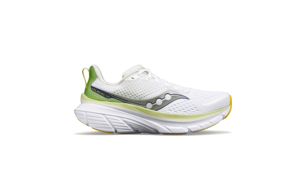 Saucony Guide 17 Shoes - Womens, White/Fern, 11.5, Medium, S10936-110-100-M-11.5
