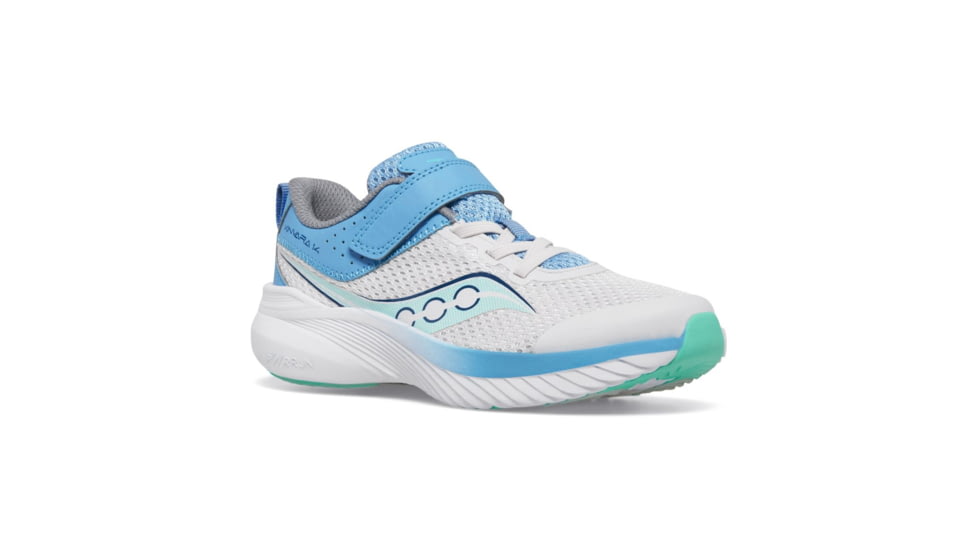 Saucony Kinvara 14 A/C Sneakers - Kids, Grey/Blue, 4.5, Medium, SK167463-M-4.5