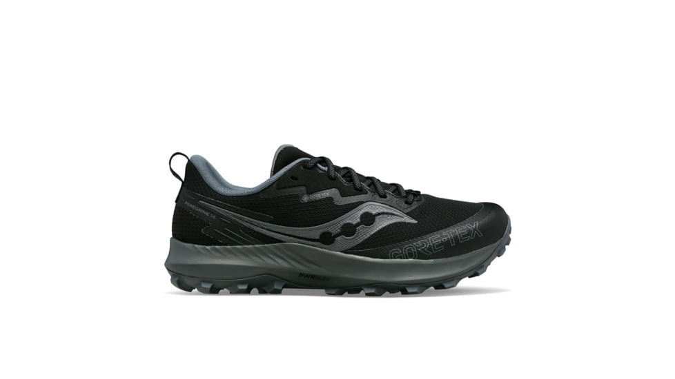 Saucony Peregrine 14 GTX Trail Shoes - Womens, Black/Carbon, 12, Medium, S10918-100-001-M-12