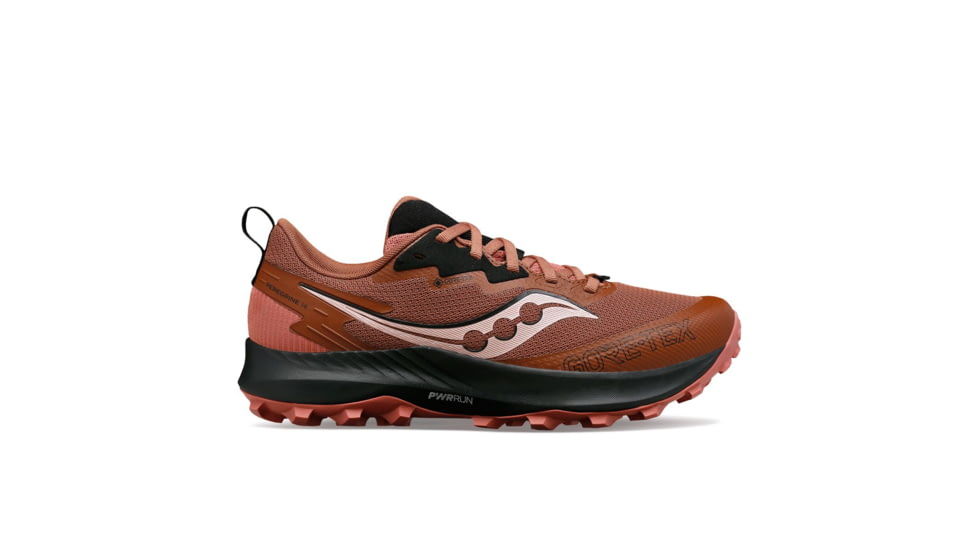 Saucony Peregrine 14 GTX Trail Shoes - Womens, Clove/Black, 9.5, Medium, S10918-120-225-M-9.5