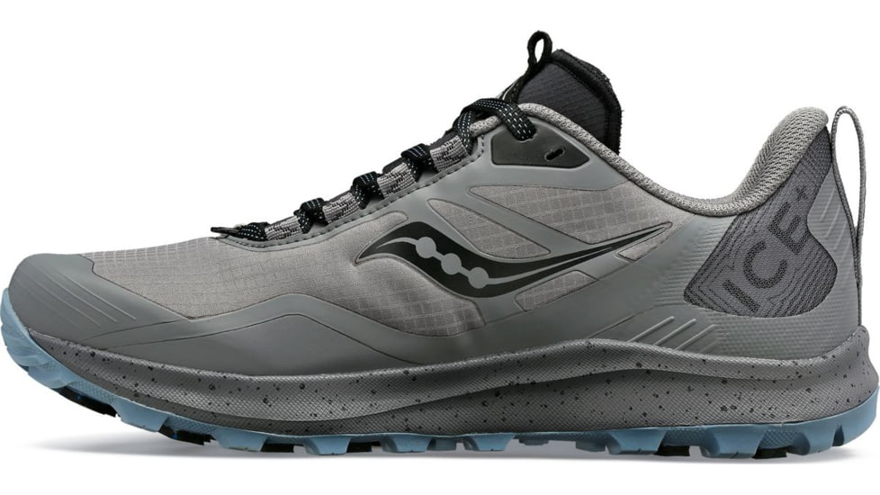 Saucony Peregrine Ice+ 3 Trail Shoes - Womens, Gravel/Black, 11.5, Medium, S10791-30-030-M-11.5