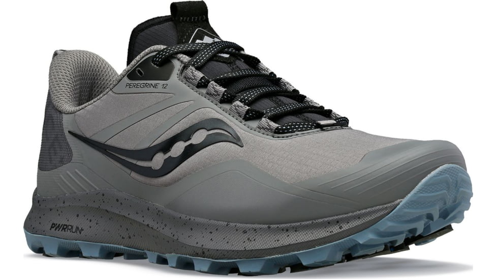 Saucony Peregrine Ice+ 3 Trail Shoes - Womens, Gravel/Black, 11.5, Medium, S10791-30-030-M-11.5
