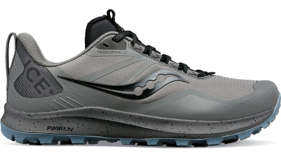 Saucony Peregrine Ice+ 3 Trail Shoes - Womens, Gravel/Black, 11.5, Medium, S10791-30-030-M-11.5