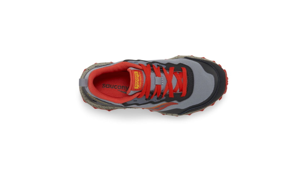 Saucony Peregrine KDZ Sneakers - Kids, Grey/Red/Yellow, 7, Medium, SK267487-M-7