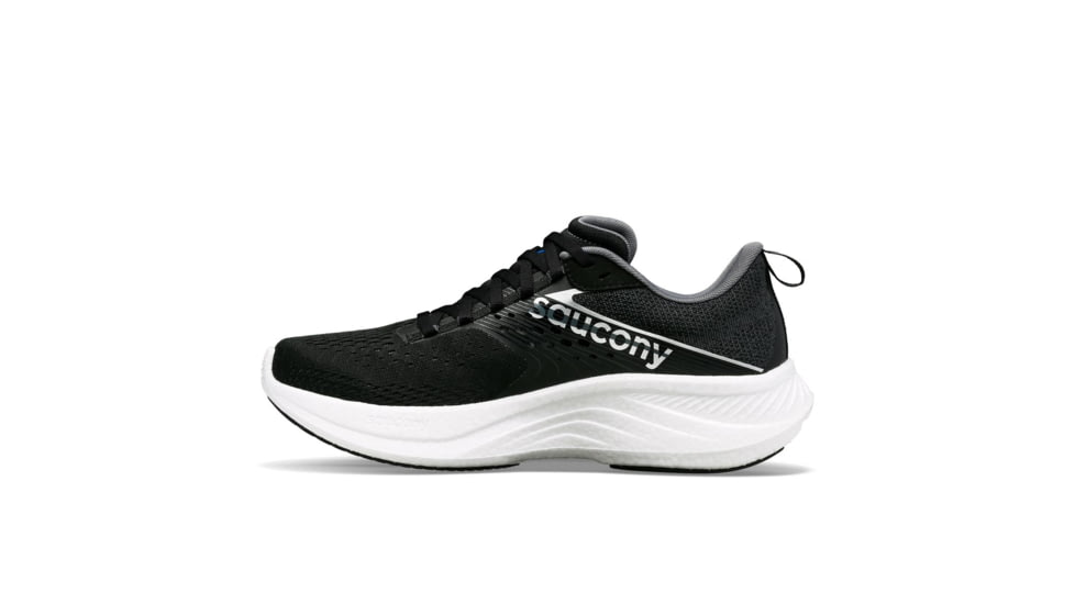Saucony Ride 17 Shoes - Womens, Black/White, 10, Wide, S10925-100-001-W-10