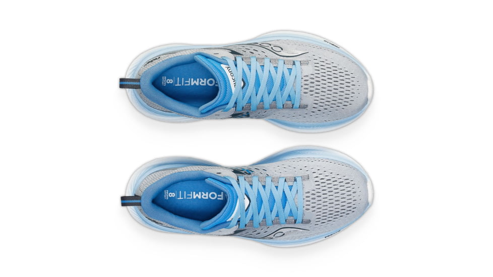 Saucony Ride 17 Shoes - Womens, Cloud/Breeze, 10, Medium, S10924-118-026-M-10