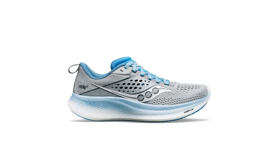 Saucony Ride 17 Shoes - Womens, Cloud/Breeze, 10, Medium, S10924-118-026-M-10