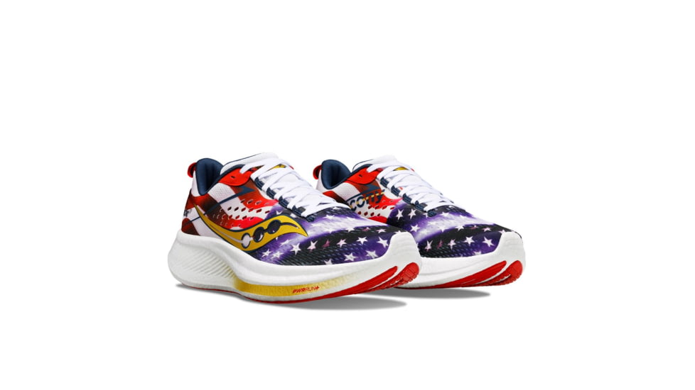 Saucony Ride 17 Shoes - Womens, Stars/Stripes, 5, Medium, S10924-76-399-M-5
