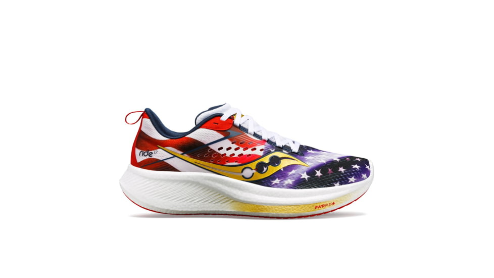 Saucony Ride 17 Shoes - Womens, Stars/Stripes, 5, Medium, S10924-76-399-M-5