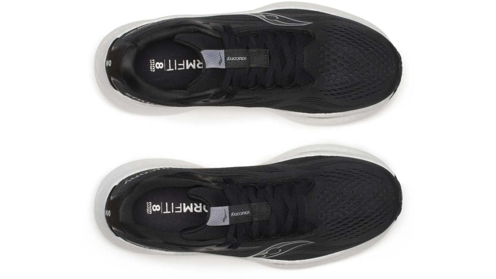 Saucony Ride 18 - Womens, Black/White, 10, S11000-100-M-10