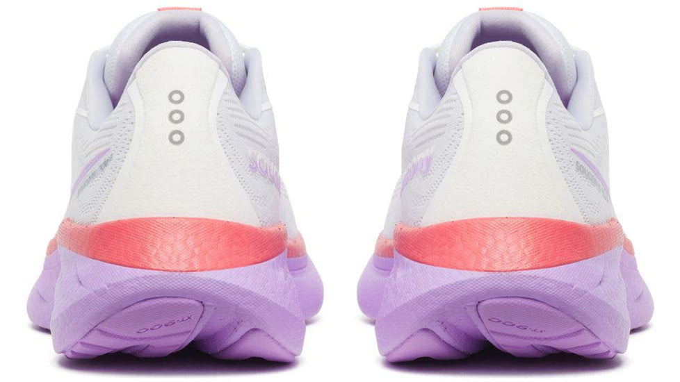 Saucony Ride 18 - Womens, White/Coral, 10, S11000-240-M-10