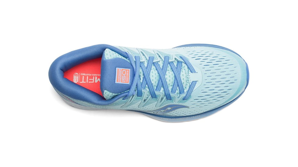 Saucony Ride ISO 2 Road Running Shoe - Womens, Blue/Coral, Medium, 5, S10514-1-Medium-5