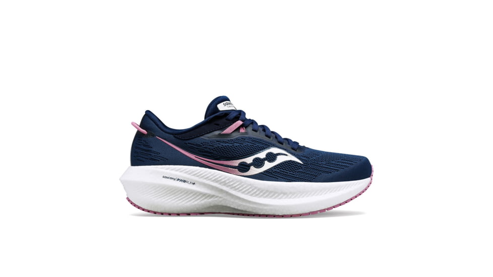 Saucony Triumph 21 Shoes - Womens, Navy/Orchid, 5.5, Medium, S10881-105-410-M-5.5
