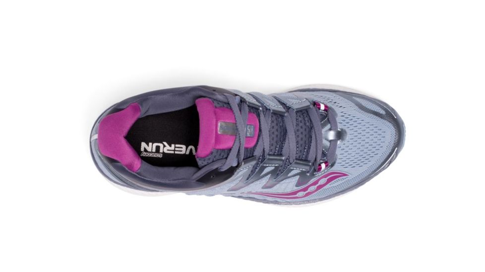 Saucony Triumph Iso 4 Road Running Shoes - Womens, Fog/Grey/Purple, 6 US S10413-1-6  US