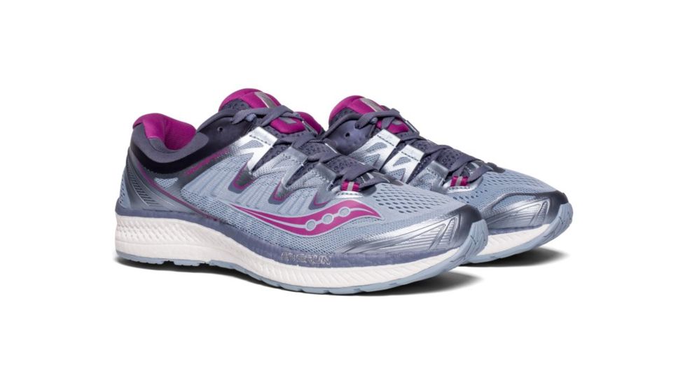 Saucony Triumph Iso 4 Road Running Shoes - Womens, Fog/Grey/Purple, 6 US S10413-1-6  US