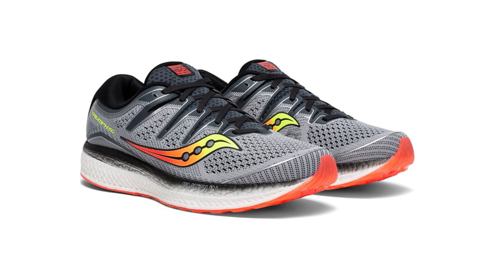 Saucony Triumph ISO 5 Road Running Shoe - Mens, Grey/Black, Medium, 7, S20462-1-Medium-7