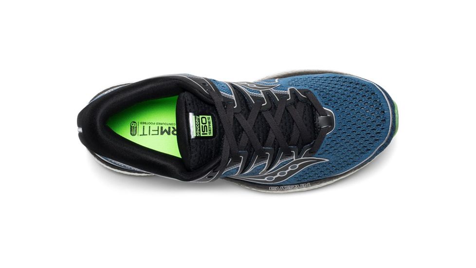 Saucony Triumph ISO 5 Road Running Shoes - Mens, Steal/Black, Medium, 12, S20462-2-12