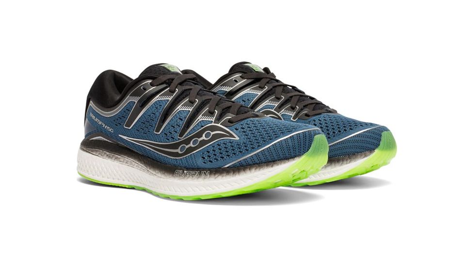 Saucony Triumph ISO 5 Road Running Shoes - Mens, Steal/Black, Medium, 12, S20462-2-12