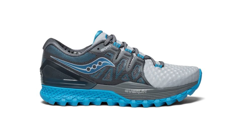 Saucony Womens Xodus ISO 2 Trailrunning Shoe, Grey/Blue, 10 US S10387-2-10 US