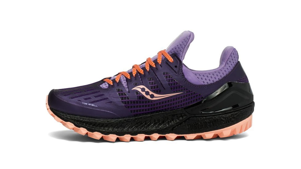 Saucony Xodus Iso 3 Trail Running Shoes - Women's, Purple/Peach, Medium, 8 S10449-37-Medium-8