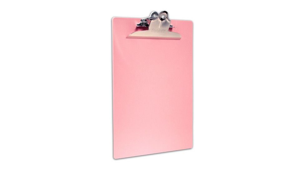 Saunders Mfg Clip Board, Letter/a4 Pink - 21800