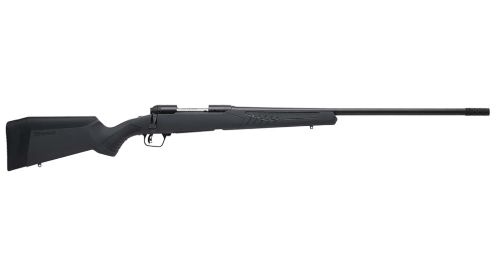 Savage Arms 110 Bolt Action Rifle, .300 Winchester Short Magnum, 26 in barrel, 1-10 Twist, Muzzle Brake, Black, 2 Rounds, 57024-FRRMPG