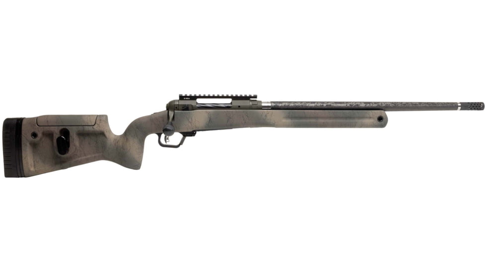 Savage Arms 110 Pro Pursuit Bolt Action Rifle, .300 Winchester Magnum, 20in 5/8x24 TPI Cf Wrapped Barrel, 1-10, Synthetic Graybone Stock, Cerakote Green, 58162-FRRMPG