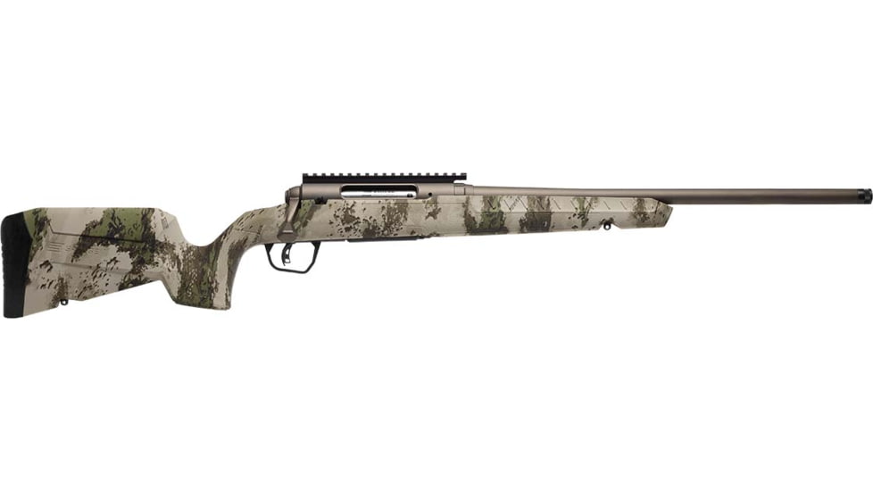 Savage Arms Axis 2 Pro Bolt Action Rifle, .400 legend, 20in Heavy Sporter Threaded Compact Barrel, 1-16, Synthetic Woodland Stock, Cerakote Gun Metal Bronze, 32307-FRRMPG