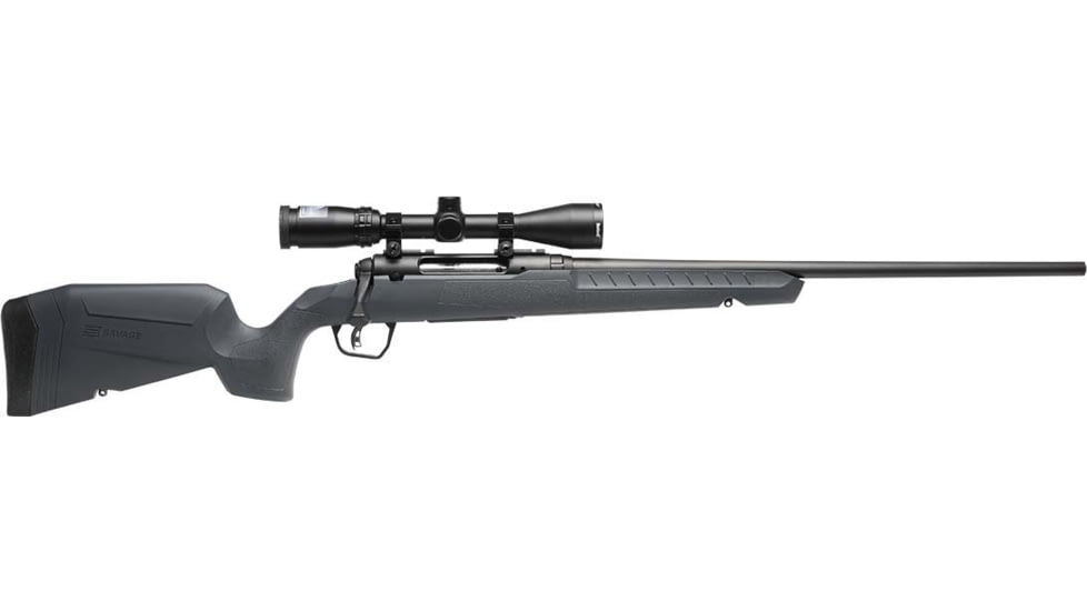 Savage Arms Axis II XP Bolt Action Rifle, .223 Remington, 22in Barrel, 1-9, 3-9x40mm Scope, Synthetic Grey Stock, Blued Black, 32171-FRRMPG