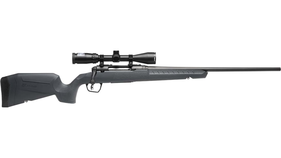 Savage Arms Axis 2 XP Bolt Action Rifle, .270 Winchester, 22in Barrel, 1-10, 3-9x40mm Scope, Synthetic Grey Stock, Blued Black, 32180-FRRMPG