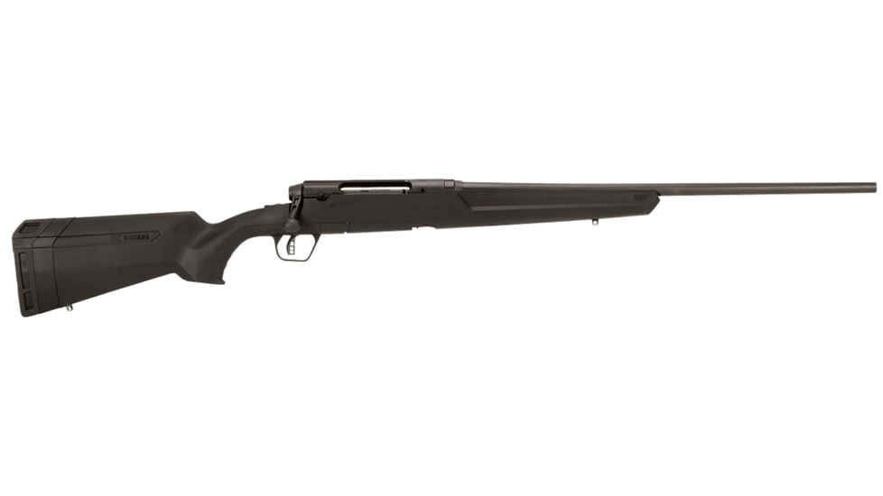 Savage Arms Axis II Bolt Action Rifle, .280 Remington Ackley Improved, 22 in barrel, 1-9 Twist, Threaded, Black, 4 Rounds, 57374-FRRMPG