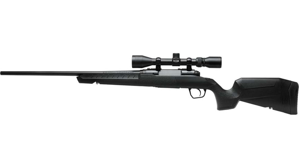 Savage Arms Axis Bolt Action Rifle, 7mm-08 Remington, 20in Barrel, 1-9.5, 3-9x40mm Scope, Synthetic Black Stock, Blued Black, 32026-FRRMPG