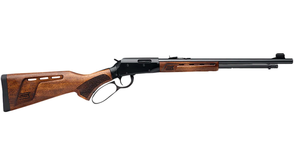 Savage Arms Revel DLX Lever Action Rifle, .17 Hornady Magnum Rimfire, 18in Barrel, 1-9, Adjustable Sights, Walnut Wood Stock, Blued Black, 46220-FRRMPG